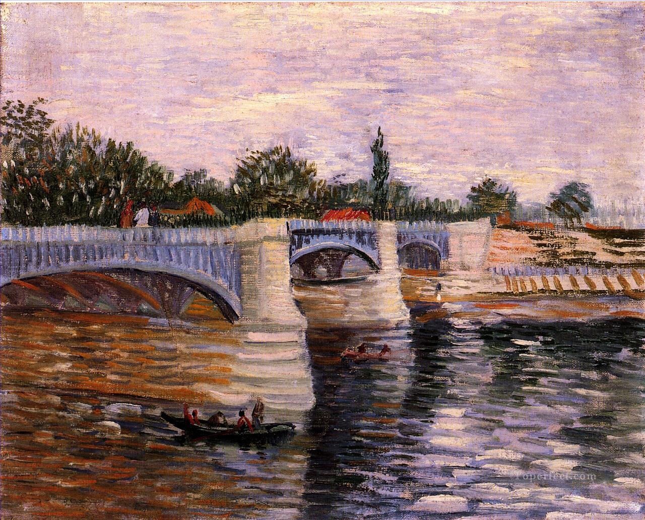 The Seine with the Pont de la Grande Jette Vincent van Gogh Oil Paintings